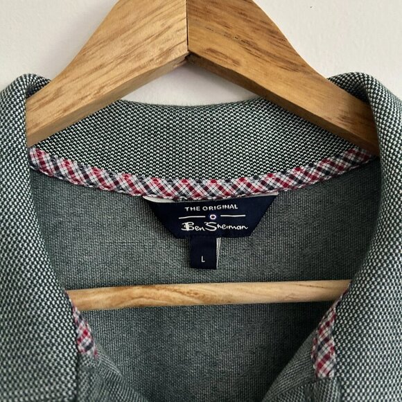 Ben Sherman Men's Green Polo Shirt Large - Picture 3 of 5